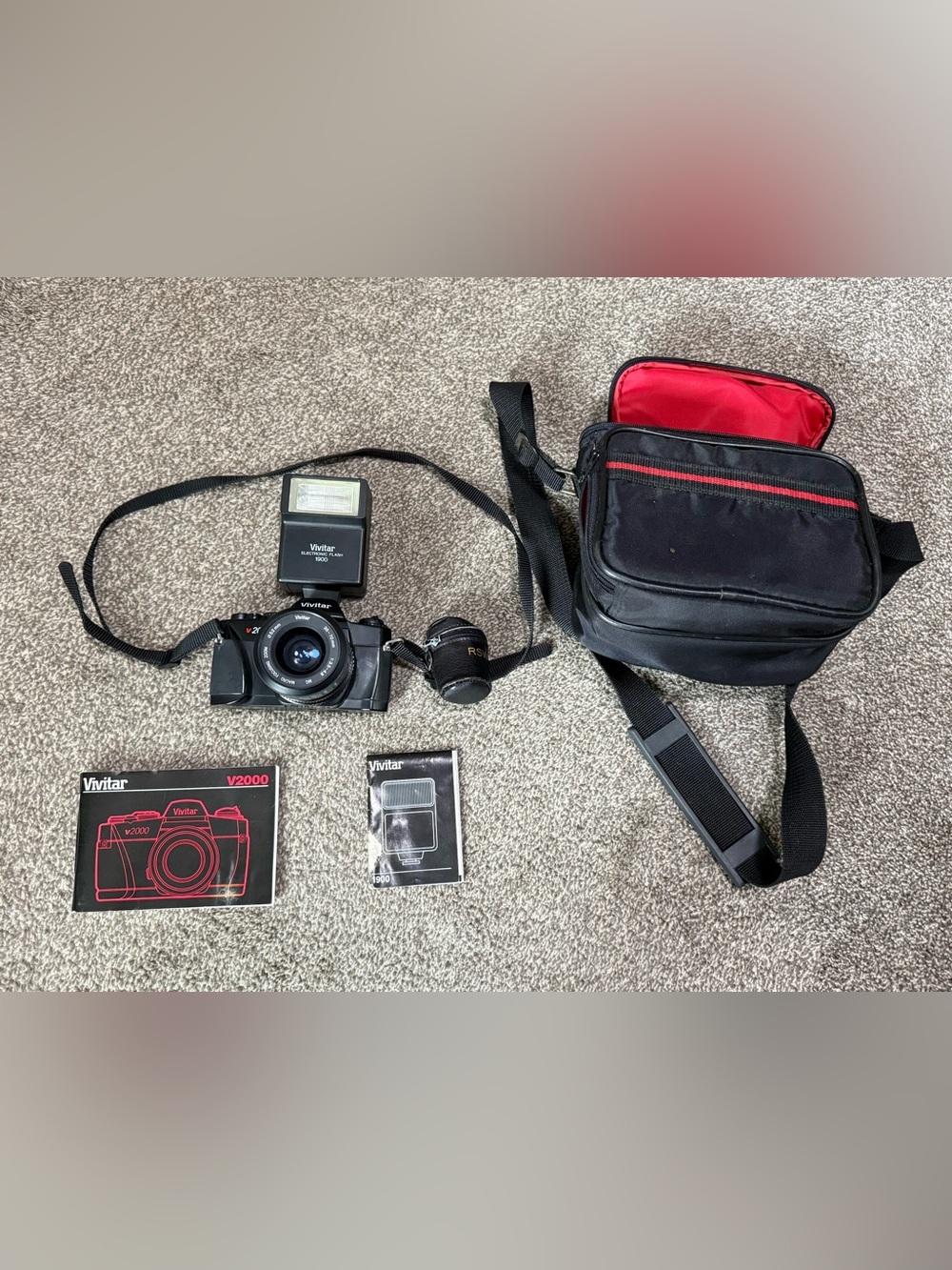Vivitar V2000 35mm SLR Film Camera w/ 35-70mm Lens Untested As-Is VINTAGE